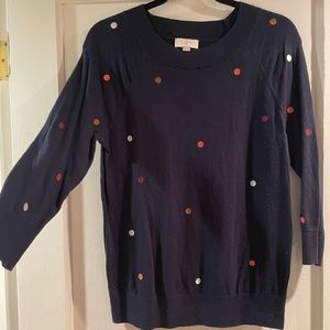 Loft 3/4 sleeve crew neck sweater size M